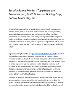 Security Batons Market