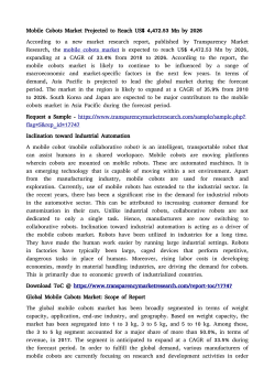 Mobile Cobots Market
