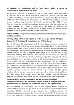 3D Modeling, 3D Visualization, and 3D Data Capture Market