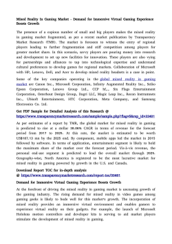 Mixed Reality In Gaming Market