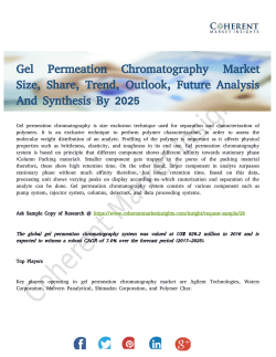 Gel Permeation Chromatography Market Explore Future Growth 2025 With Top Key Players
