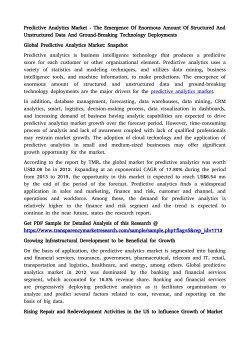 Predictive Analytics Market