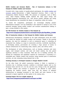 Mobile Crushers and Screeners Market