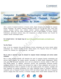 Computer Forensic Technologies and Services Market Growth Opportunities Analysis 2026