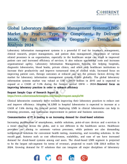 Laboratory Information Management Systems(LIMS) Market