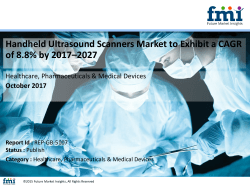 Handheld Ultrasound Scanners Market to Exhibit a CAGR of 8.8% by 2017&ndash;2027