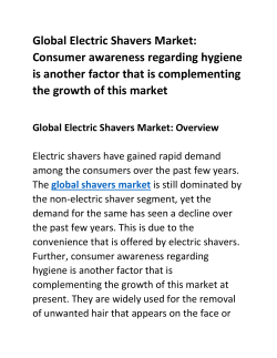Global Electric Shavers Market
