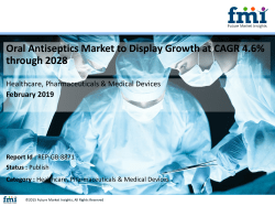 Oral Antiseptics Market to Display Growth at CAGR 4.6% through 2028