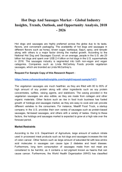 Hot Dogs And Sausages Market 