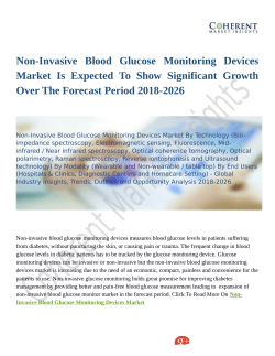 Non-Invasive Blood Glucose Monitoring Devices Market Entry Strategies, Countermeasures of Economic Impact and Marketing Channels to 2026
