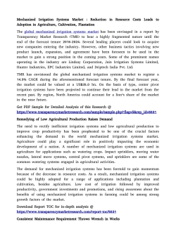 Mechanized Irrigation Systems Market