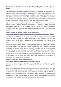 Heavy Duty Wear Protection Systems Market