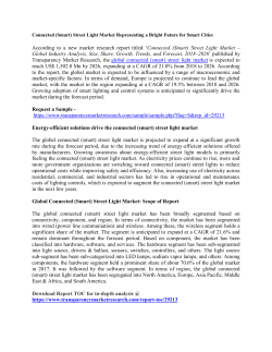 Connected (Smart) Street Light Market 