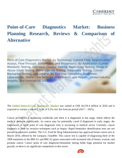 Point-of-Care Diagnostics Market Usage, Dosage And Side Effects Analysis 2018 to 2026