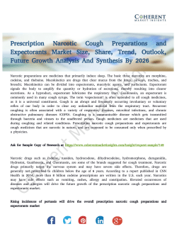 Prescription Narcotic Cough Preparations and Expectorants Market Growth Outlook to 2026