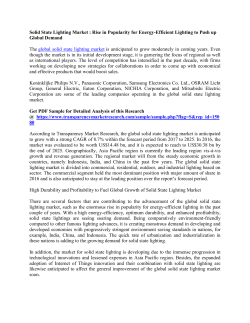 Solid State Lighting Market