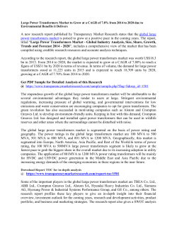 Large Power Transformers Market 