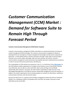 Customer Communication Management