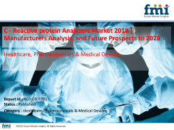 C-Reactive Protein Analyzers Market Forecast - 2028