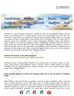 Candidiasis Market to Witness Steady Growth Rate During 2018 to 2026