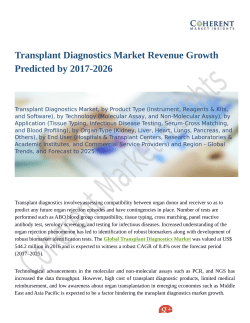 Transplant Diagnostics Market Poised to Take Off by 2026
