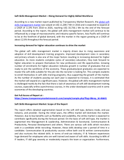 Soft Skills Management Market