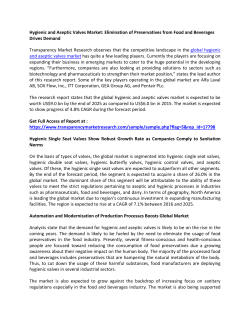 Hygienic and Aseptic Valves Market