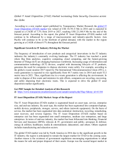 Global IT Asset Disposition