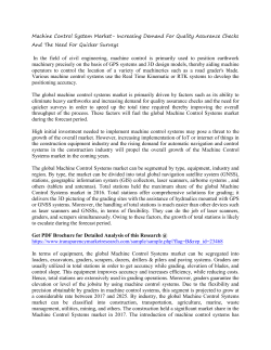 Machine Control System Market