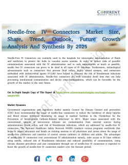 Needle-free IV Connectors Market Set Explosive Growth By 2025