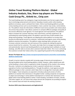 Online Travel Booking Platform Market