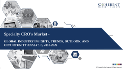 Specialty CRO's Market - top cro companies 2018: Charles River Laboratories, Profil Abiogenesis Clinpharm, Accell Clinical Research