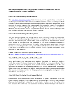 Cold Chain Monitoring Market