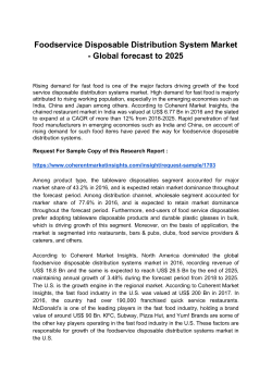Foodservice Disposable Distribution System Market