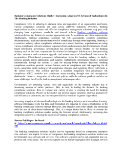 Banking Compliance Solutions Market