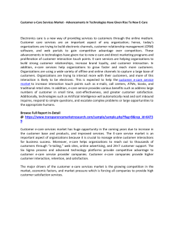 Customer e-Care Services Market 