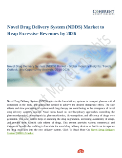 Novel Drug Delivery System (NDDS) Market To Witness Widespread Expansion During 2026