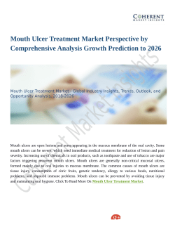 Mouth Ulcer Treatment Market Perspective by Comprehensive Analysis Growth Prediction to 2026Mouth Ulcer Treatment Market Perspective by Comprehensive Analysis Growth Prediction to 2026