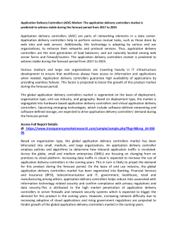 Application Delivery Controllers (ADC) Market