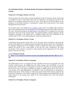 IoT at Workplace Market