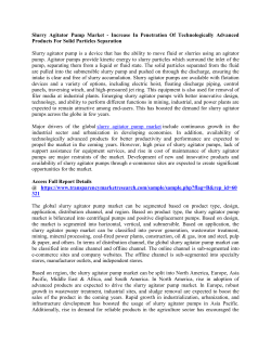 Slurry Agitator Pump Market