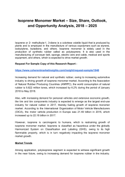 Isoprene Monomer Market