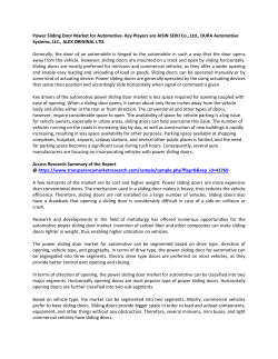Power Sliding Door Market for Automotive