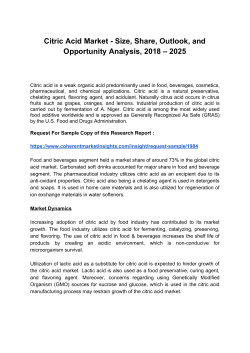 Citric Acid Market 