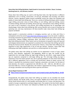 Rotary Blast Hole Drilling Rig Market