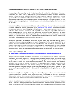 Freestanding Tubs Market