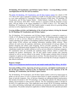 3D Modeling, 3D Visualization, and 3D Data Capture Market 