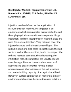 Disc Injector Market