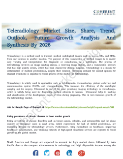 Teleradiology Market Set to Surge Significantly During 2018 to 2026
