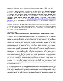 Automotive Electronics Control Management Market 
